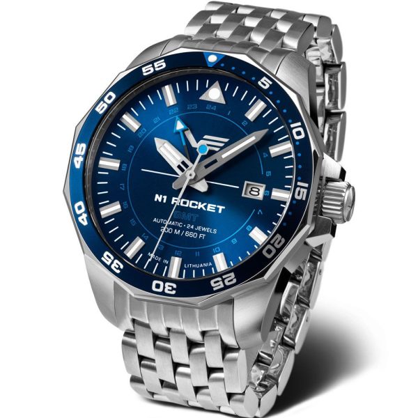 Vostok Europe N1 Rocket GMT reloj de hombre NH34A-225A712-B