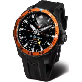   Vostok Europe N1 Rocket GMT reloj de hombre NH34A-225C714-SBLK