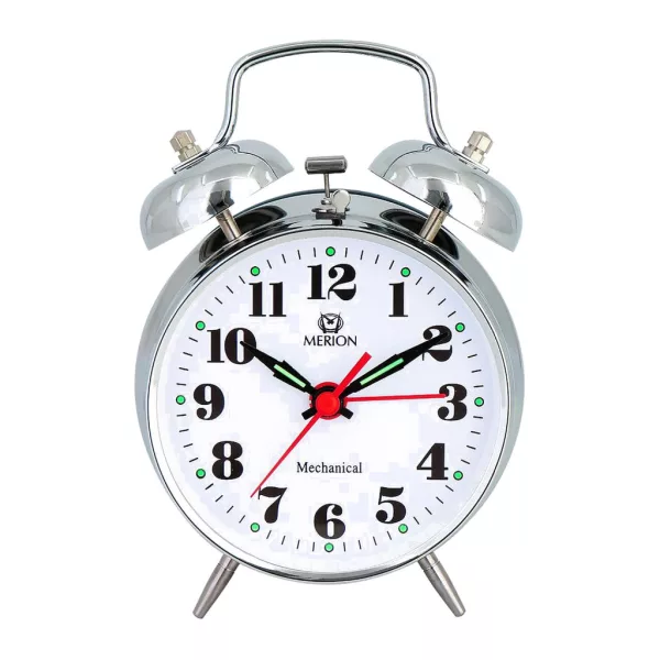 Merion despertador de metal 3552-8 – plateado