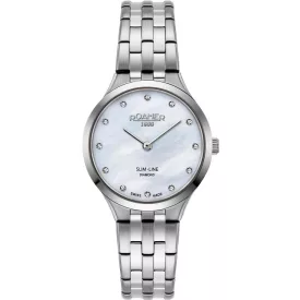 Roamer Slim Line Diamond reloj de mujer 512847 41 89 20