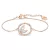 Swarovski Dellium pulsera de mujer 5645376 – transparente y oro rosa