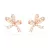 Swarovski Hyperbola pendientes de mujer 5647572 – transparente y oro rosa