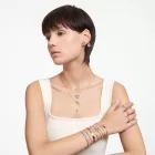 Swarovski Hyperbola pendientes de mujer 5647572 – transparente y oro rosa