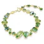 Swarovski Gema pulsera de mujer 5652822 – verde y dorado