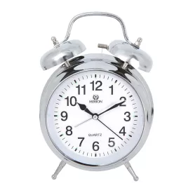 Merion despertador de metal 6693-8 – plateado