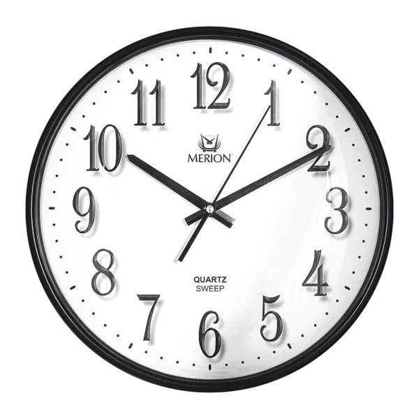 Merion reloj de pared 6714-3 – negro