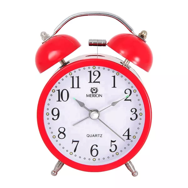 Merion despertador de metal 6814-4 – rojo
