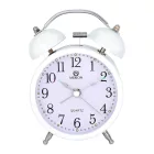 Merion despertador de metal 6814-7 – blanco
