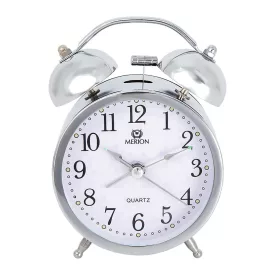 Merion despertador de metal 6814-8 – plateado