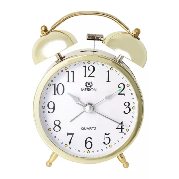 Merion despertador de metal 6814-9 – dorado