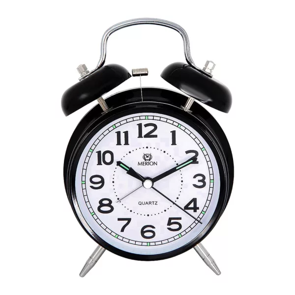 Merion despertador de metal 6816-1 – negro