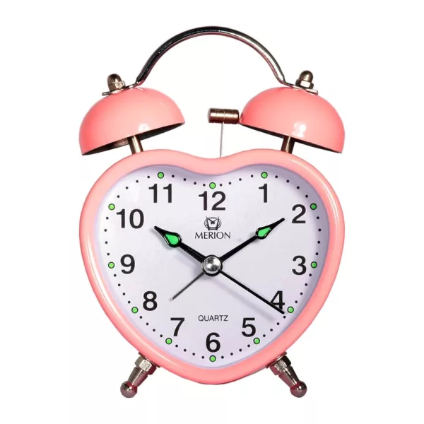 Merion despertador de metal 6818-6 – rosa