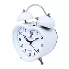 Merion despertador de metal 6818-7 – blanco