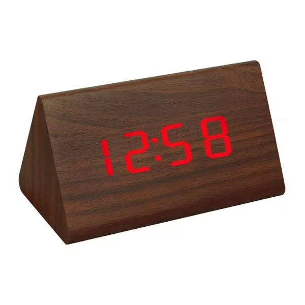 Despertador de mesa LED 6834-5 – marrón
