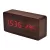 Despertador de mesa LED 6837-5 – marrón