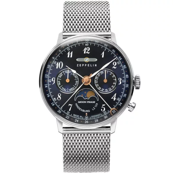 Zeppelin LZ129 Hindenburg Moon Phase reloj de mujer 7037M-3