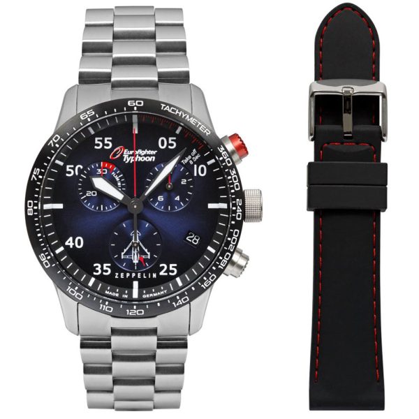 Zeppelin Eurofighter Typhoon reloj de hombre colocar 7298M-3_SET