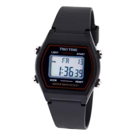 Reloj digital de hombre Tiko Time 7465-6 – negro y rojo