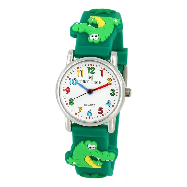 Reloj infantil Tiko Time con correa 3D verde 7466-2