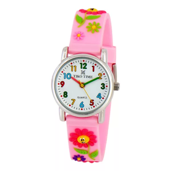 Reloj infantil Tiko Time con correa 3D rosa 7467-2