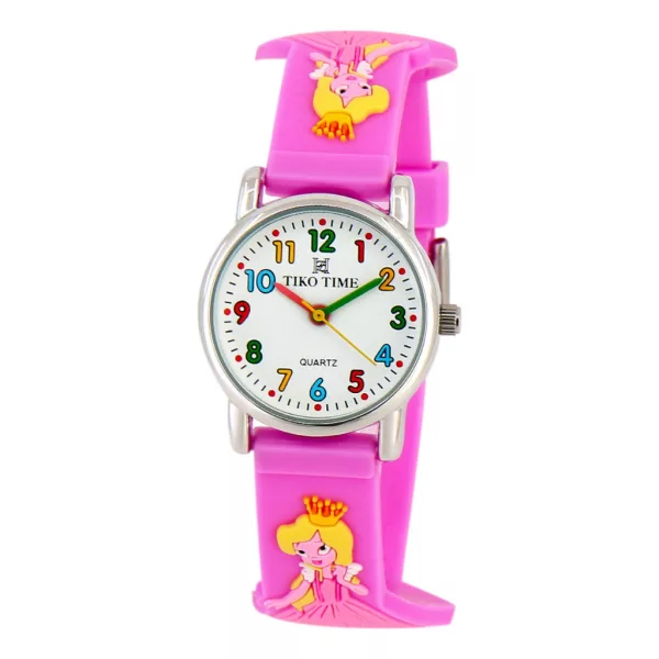 Reloj infantil Tiko Time con correa 3D morado 7467-6