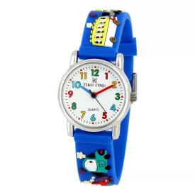 Reloj infantil Tiko Time con correa 3D azul 7467-9