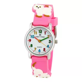 Reloj infantil Tiko Time con motivo de gatito 7468-5
