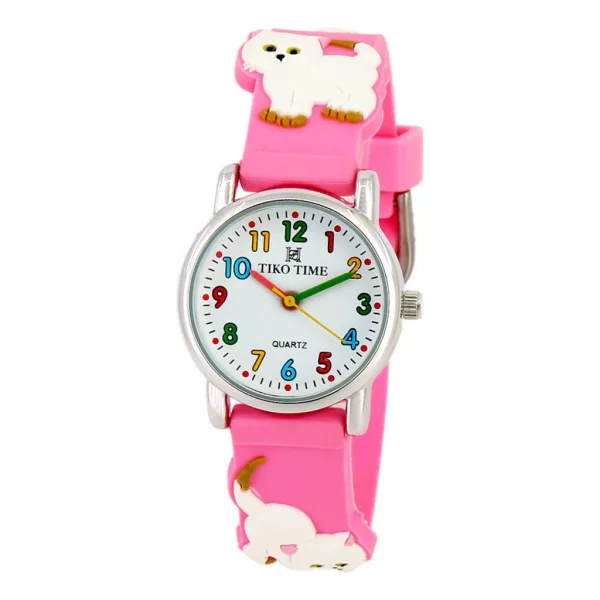 Reloj infantil Tiko Time con motivo de gatito 7468-5