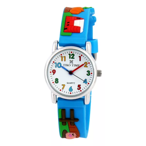 Reloj infantil Tiko Time con correa 3D azul 7468-6