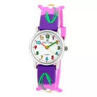Reloj infantil Tiko Time con correa 3D morado 7469-1
