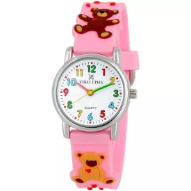 Reloj infantil Tiko Time con motivo de osito 7469-4