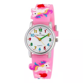 Reloj infantil Tiko Time con motivo de caballo 7469-8