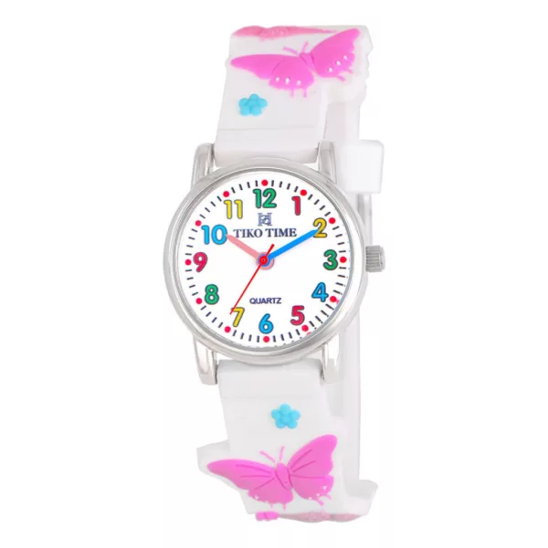 Reloj infantil Tiko Time con motivo de mariposa 7469-9