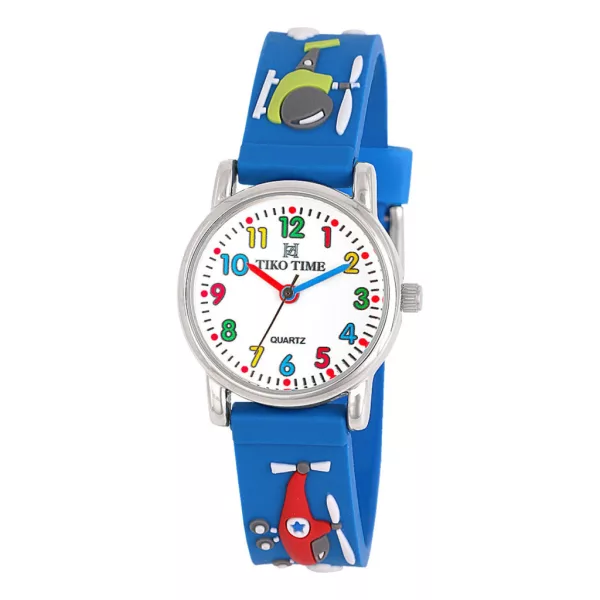 Reloj infantil Tiko Time con motivo de helicóptero 7471-3