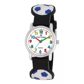 Reloj infantil Tiko Time con motivo de fútbol 7473-3