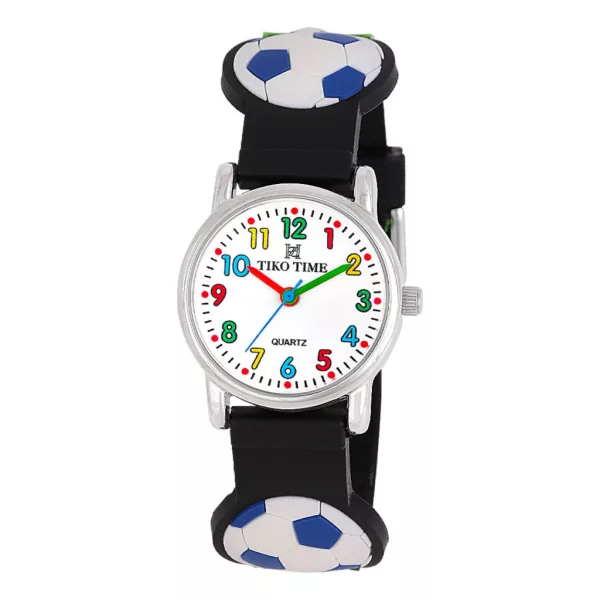 Reloj infantil Tiko Time con motivo de fútbol 7473-3