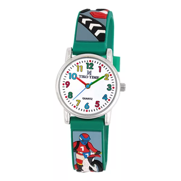 Reloj infantil Tiko Time con motivo de motocross 7473-4