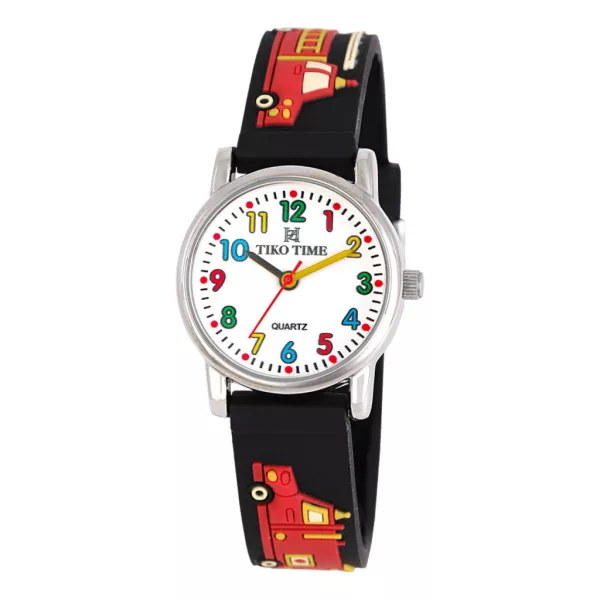 Reloj infantil Tiko Time con motivo de camión de bomberos 7473-6