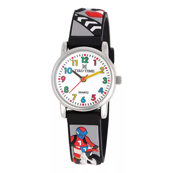 Reloj infantil Tiko Time con motivo de motocross 7473-7