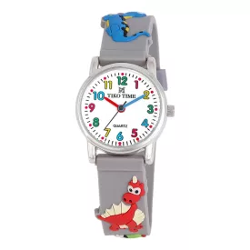 Reloj infantil Tiko Time con motivo de dinosaurio 7474-1