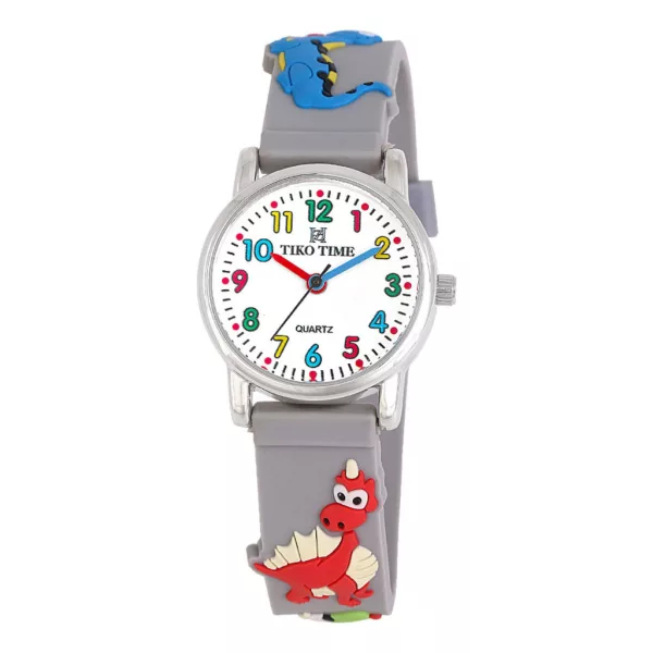 Reloj infantil Tiko Time con motivo de dinosaurio 7474-1