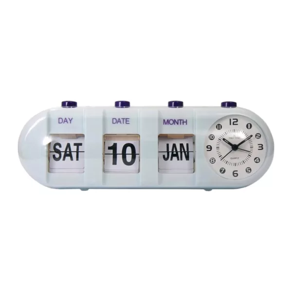 Tiko Time reloj de mesa de tarjetas con alarma 7604-1 – dorado
