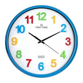 Tiko Time reloj de pared 7645-9 – azul