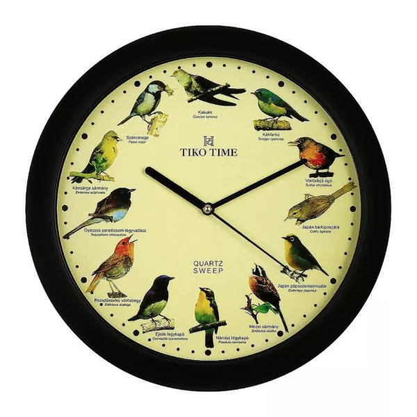 Tiko Time reloj de pared 7646-2 – negro