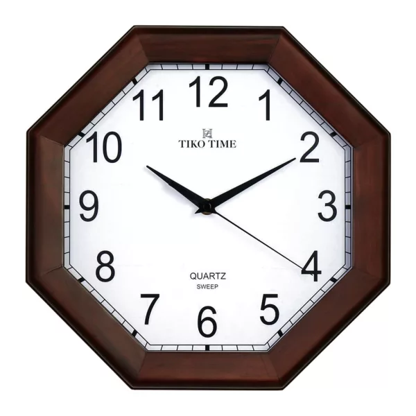 Tiko Time reloj de pared de madera 7647-2 – nogal