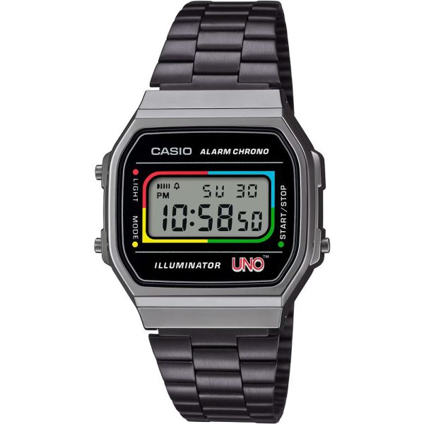 Casio Vintage X UNO Special Edition unisex mirar A168WEUC-1A