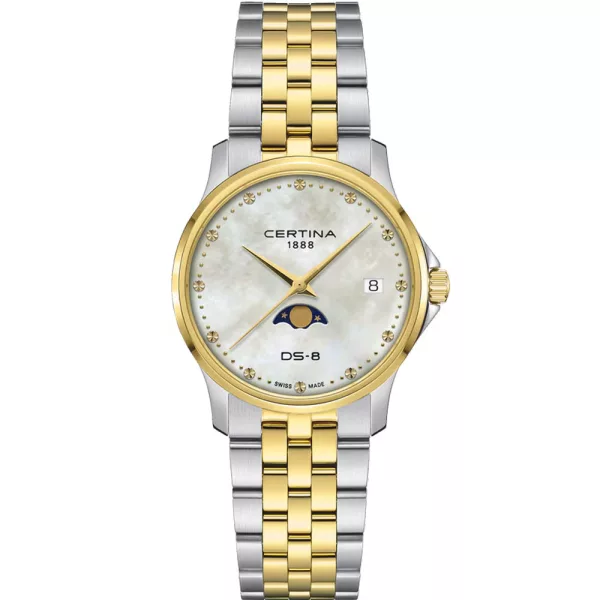 Certina DS-8 Moonphase reloj de mujer C045.223.22.111.00