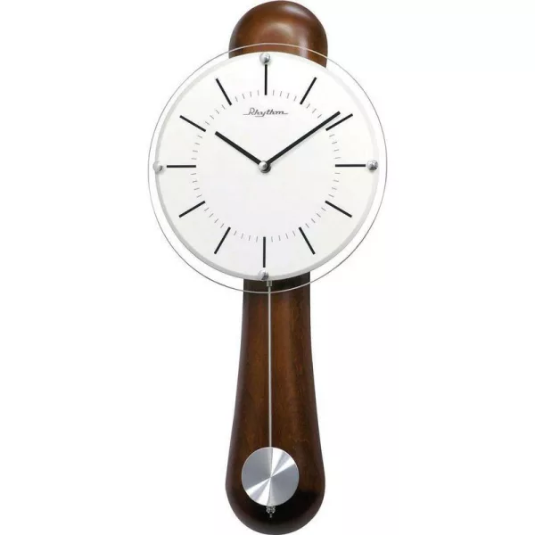 Rhythm reloj de pared de péndulo de madera CMP525NR06