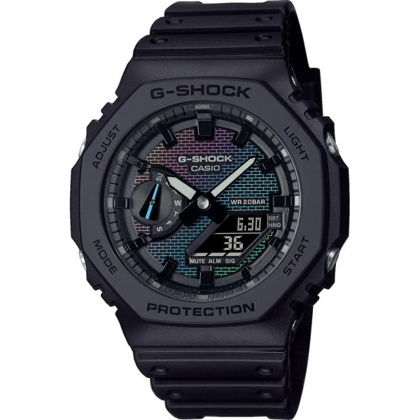 Casio G-Shock Rainbow Brick Wall reloj de hombre GA-2100RW-1AER