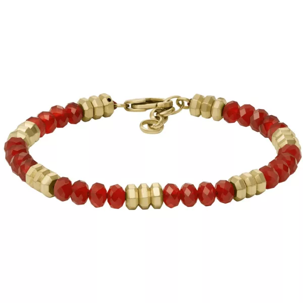 Fossil Red Agate hombre pulsera JF04606710